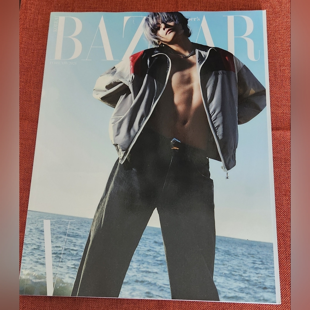 Limited Edition Harper's Bazaar V of BTS Cover Feb 2024 Edition